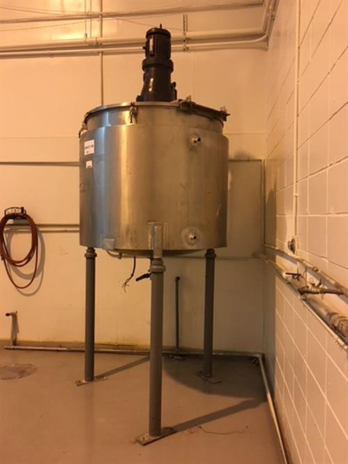 Stricklin 180 Gallon Stainless Steel Jacketed Single Action Tank - Image 2 of 3