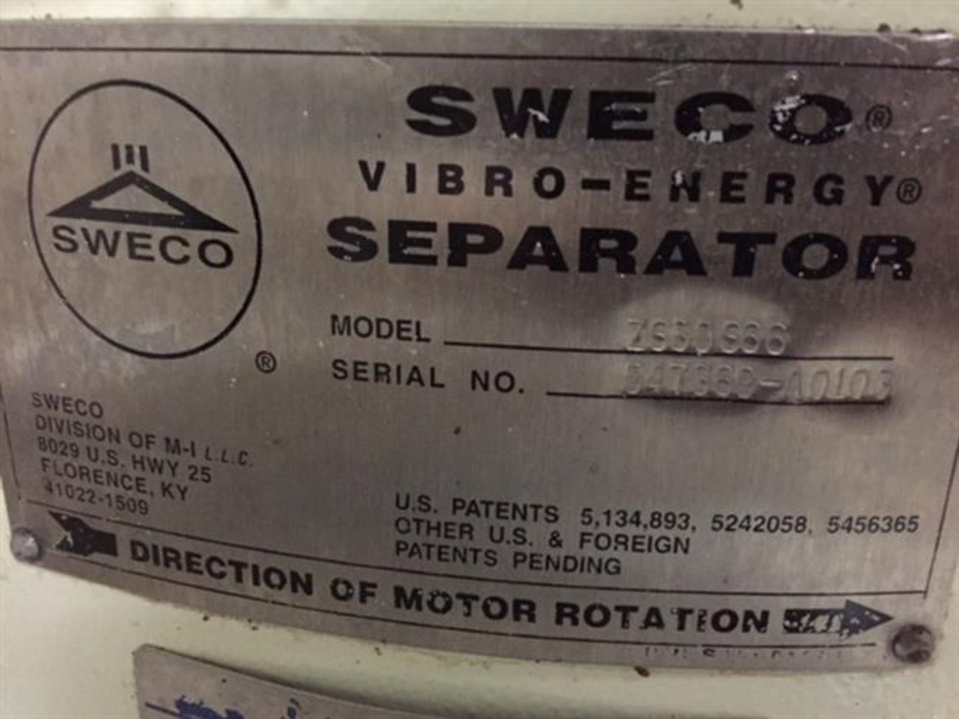 Sweco 30" Stainless Steel Single Deck Sifter - Image 2 of 6