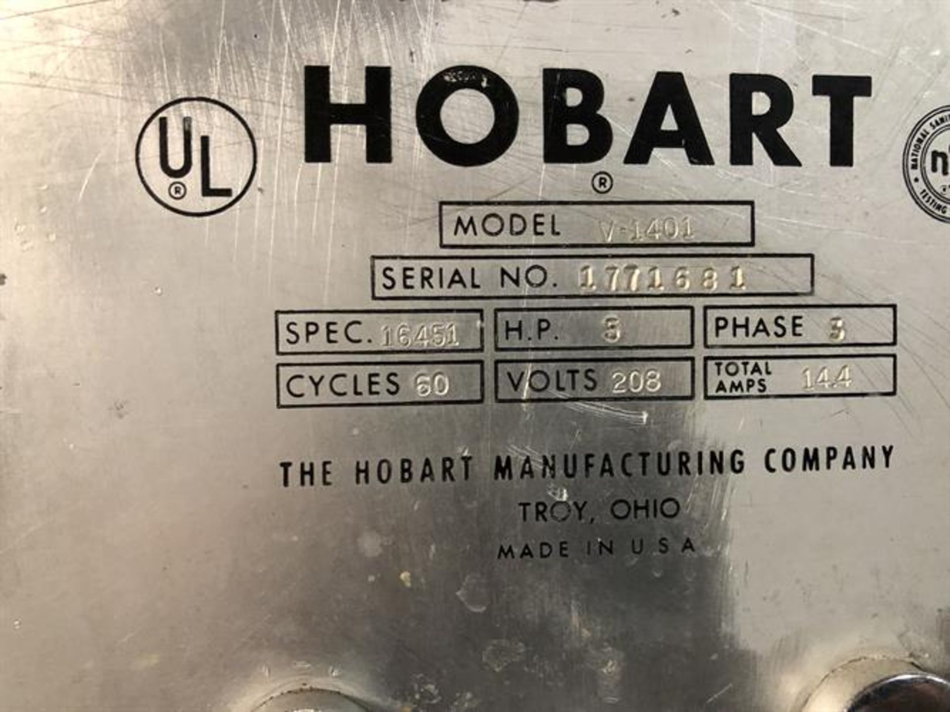 Hobart V-1401 140 Quart Mixer - Image 2 of 5