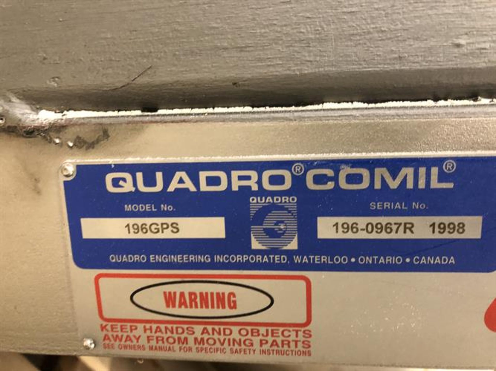 Quadro model 196GPS Stainless Steel Comil - Image 3 of 7