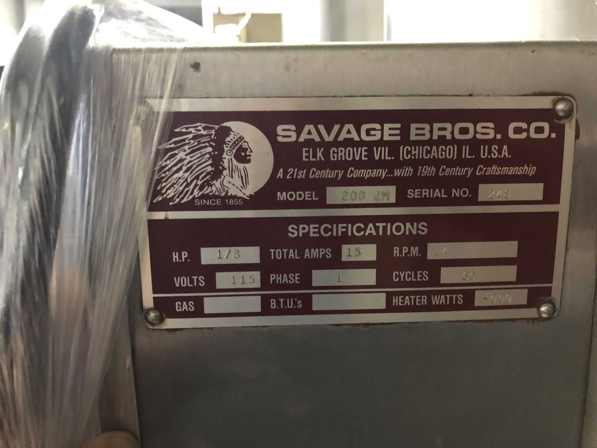 Savage 200lb stainless steel chocolate melter - Image 7 of 7