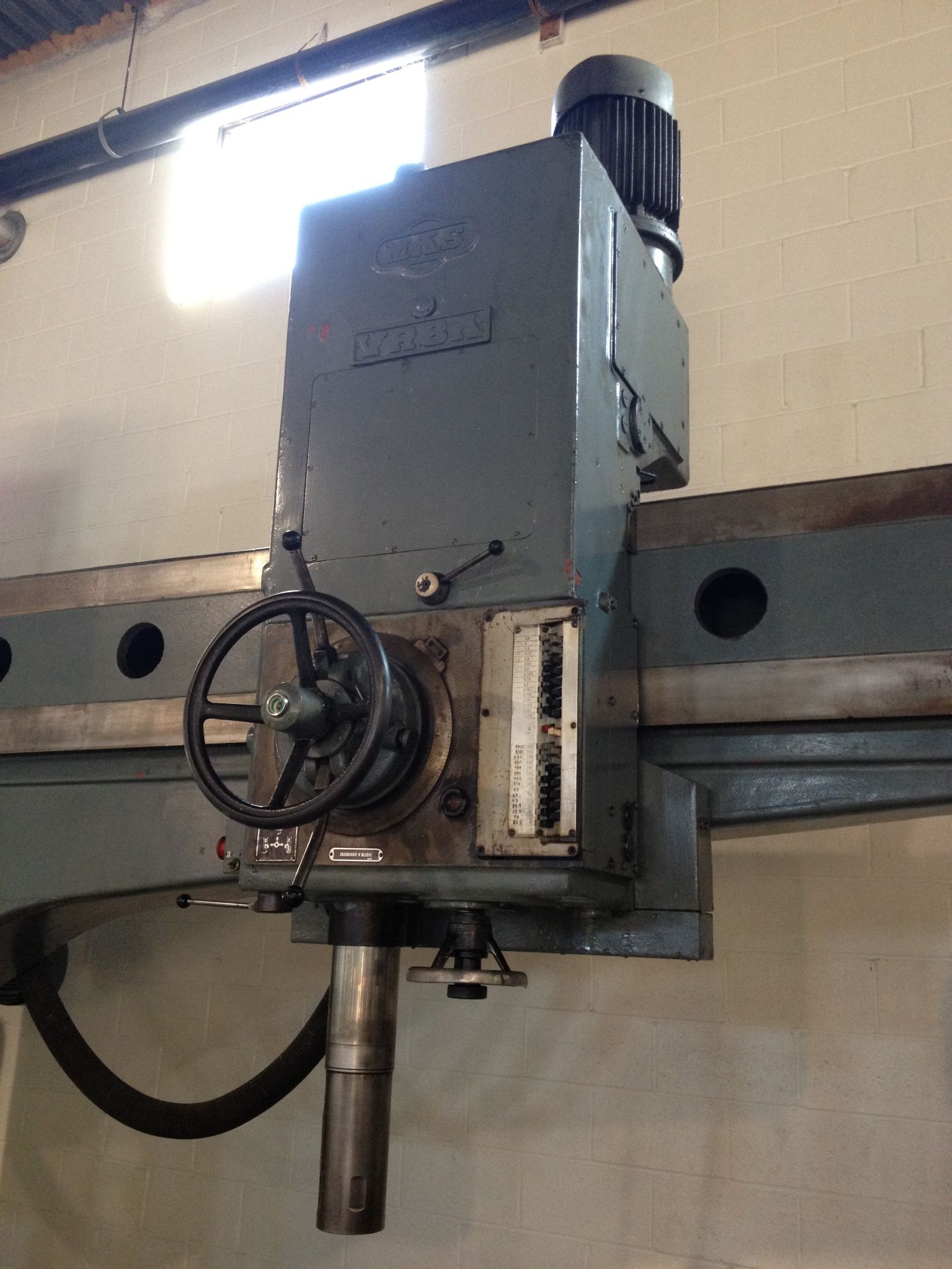 8' MAS VR8A RADIAL ARM DRILL - Image 2 of 7