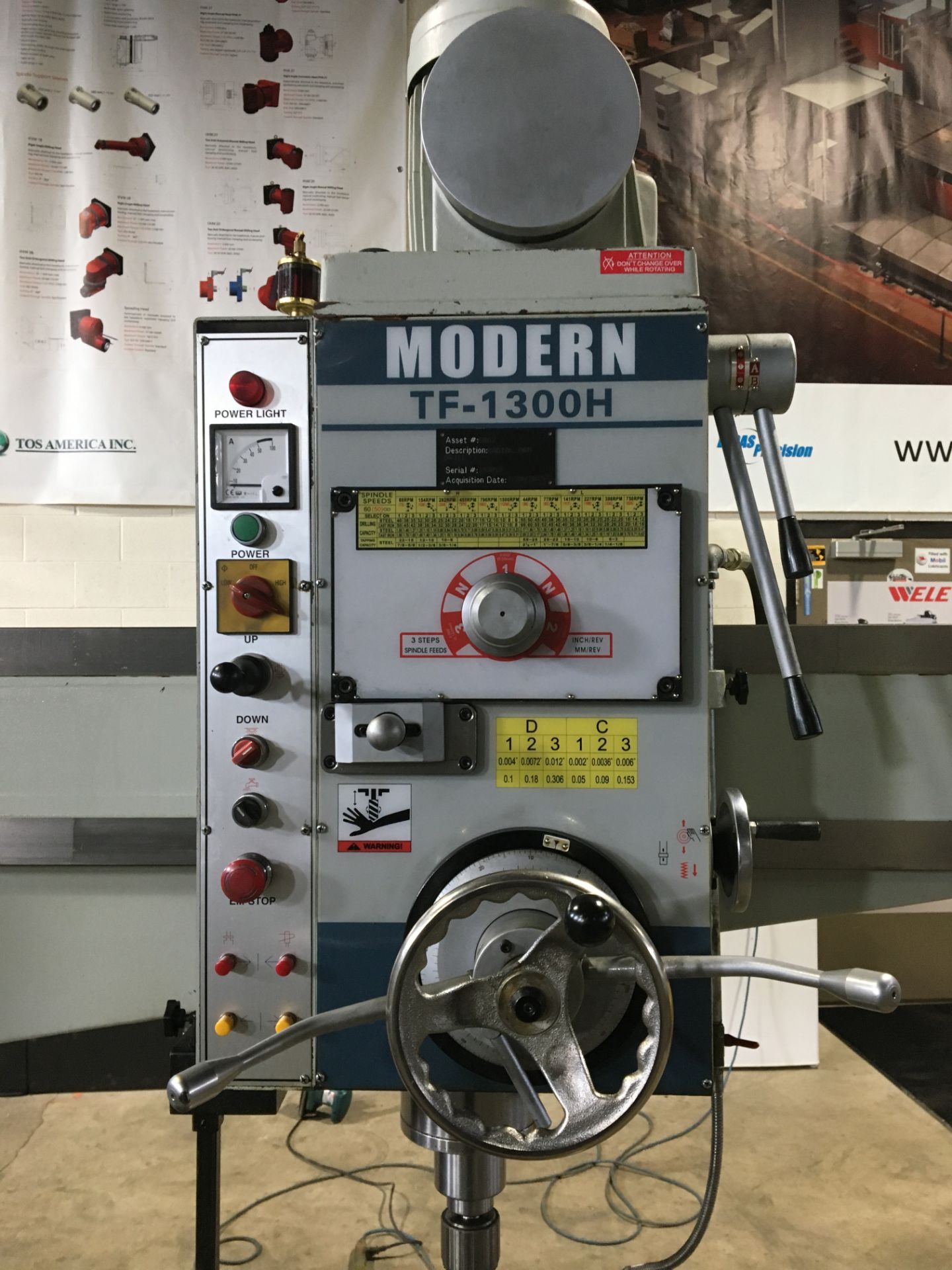 4' TONE FAN (MODERN) RADIAL ARM DRILL - Image 3 of 7