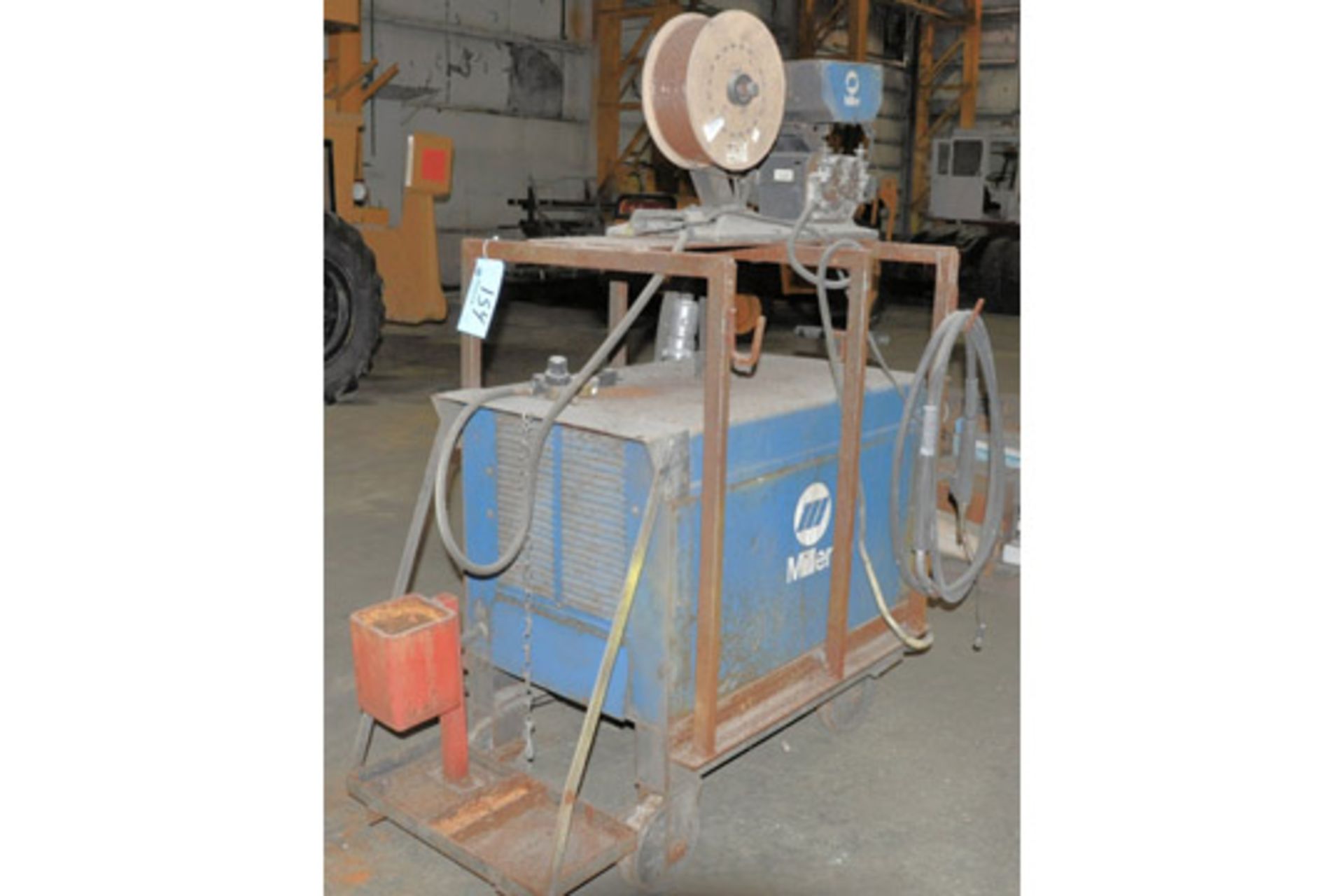 MILLER MODEL DELTAWELD 450, 450-Amp Portable CP-DC Arc Welder with Miller JJ-24 Wire Feeder - Image 5 of 6