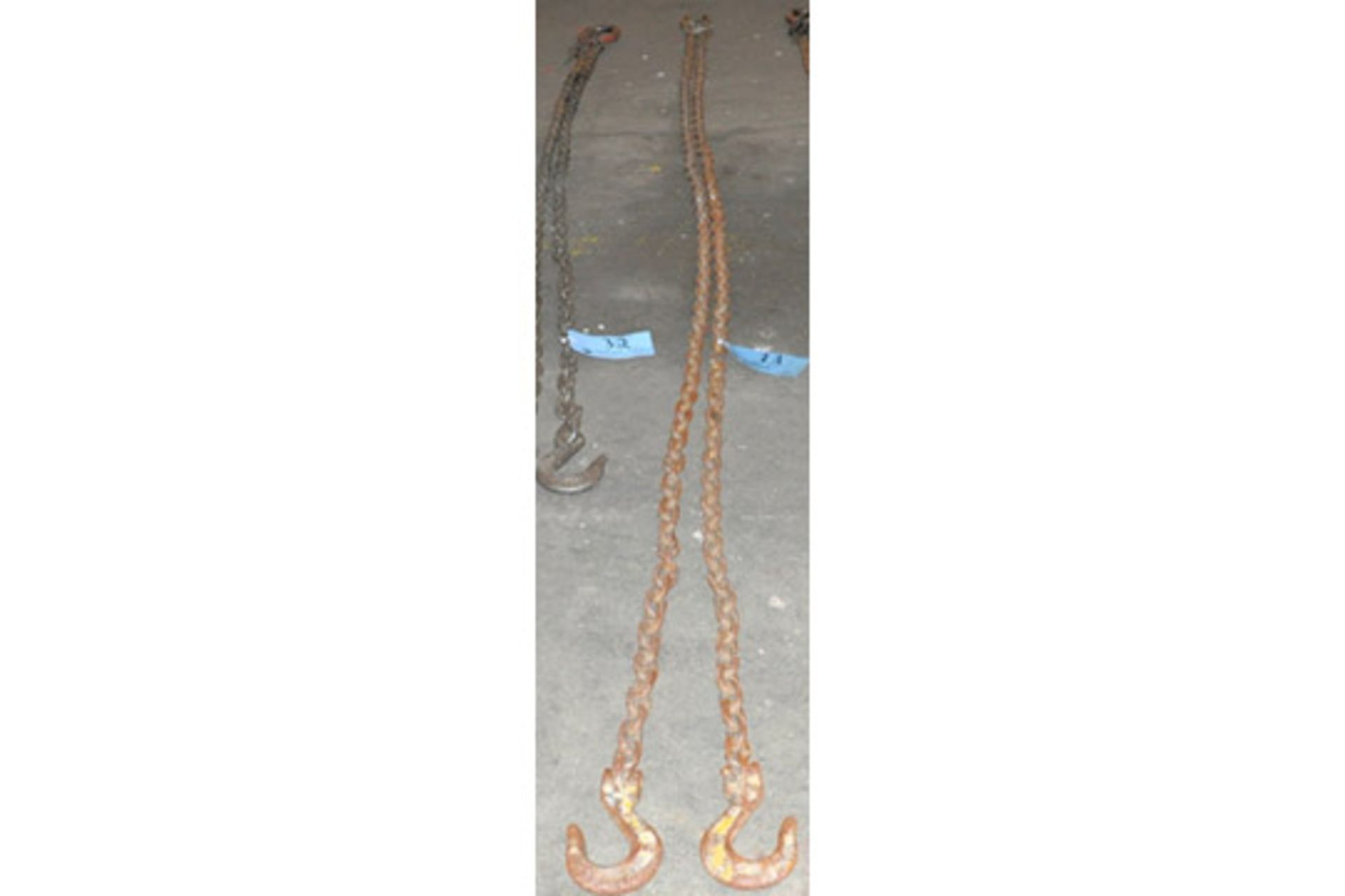 3/8" Link X 144" 12,300-Lbs. Capacity 2-Hook Chain Sling, Cert Tag