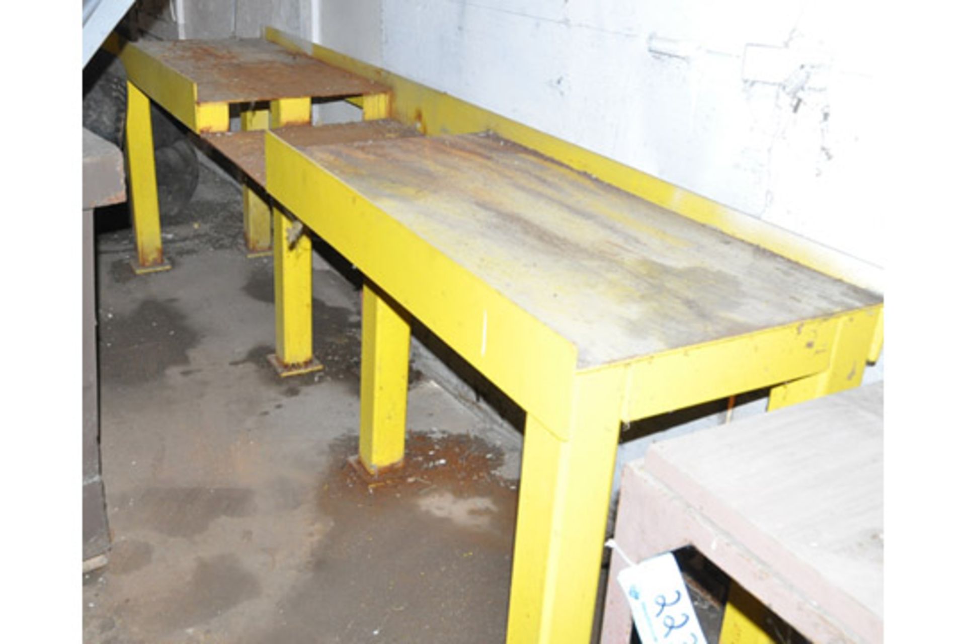 Lot-(1) 24" X 120" and (1) 28" X 80" Steel Work Tables - Image 2 of 2