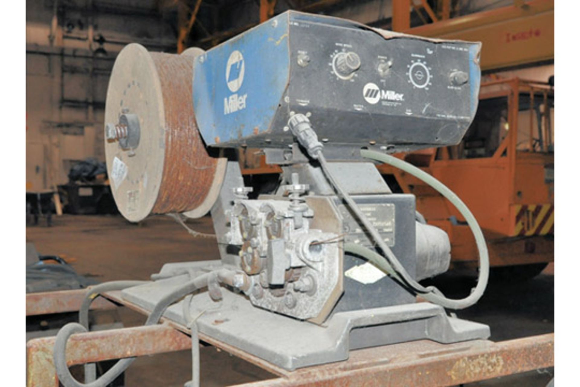 MILLER MODEL DELTAWELD 450, 450-Amp Portable CP-DC Arc Welder with Miller JJ-24 Wire Feeder - Image 6 of 6