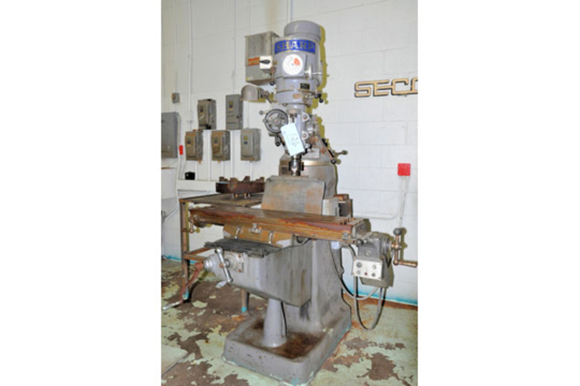 SHARP 3-HP Variable Speed Vertical Milling Machine,