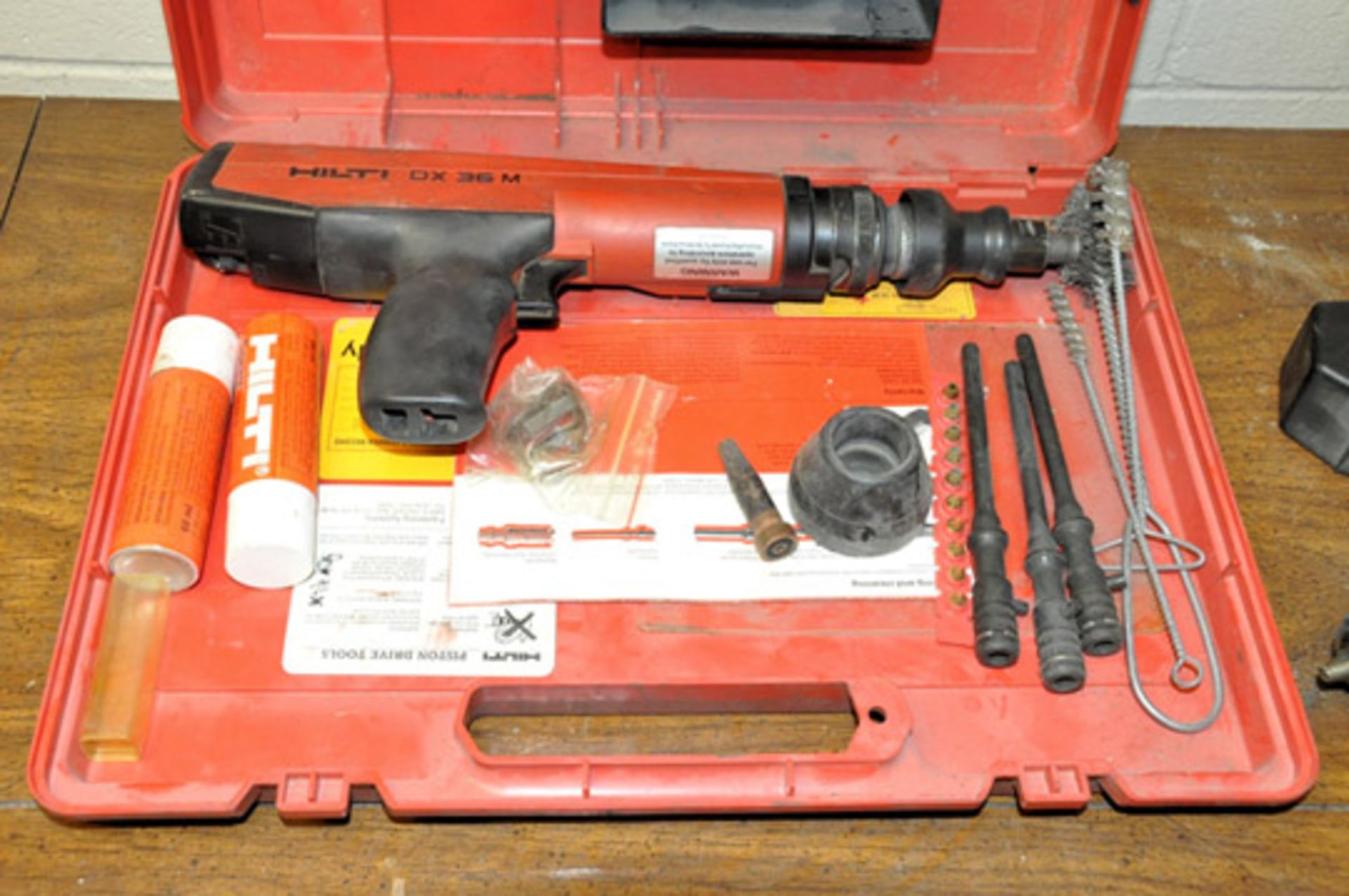 HILTI MODEL DX-36-M Fastener with BLACK & DECKER FIRE STORM Cordless Drill with Keyless Chuck - Image 2 of 3