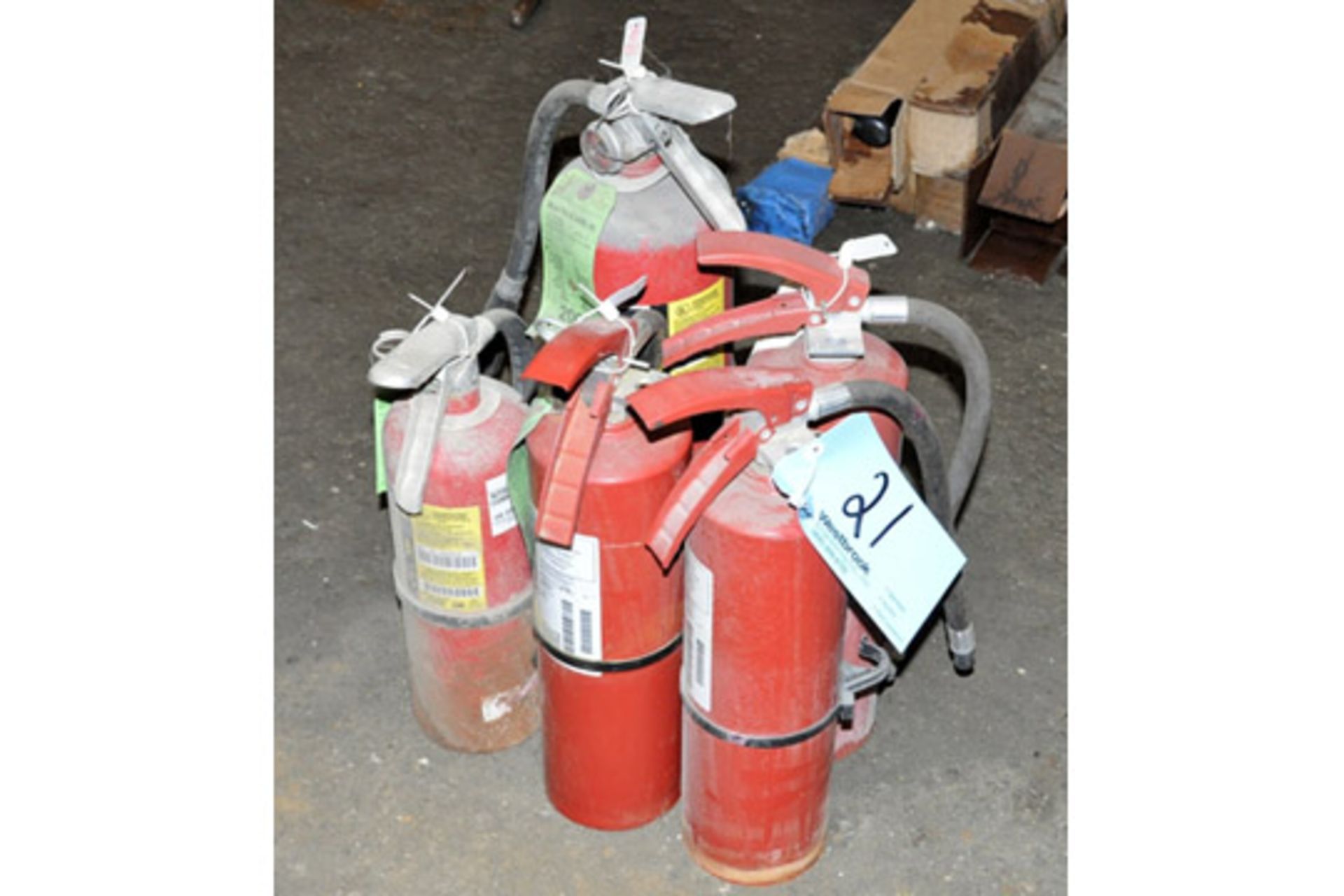 Lot-(5) Fire Extinguishers