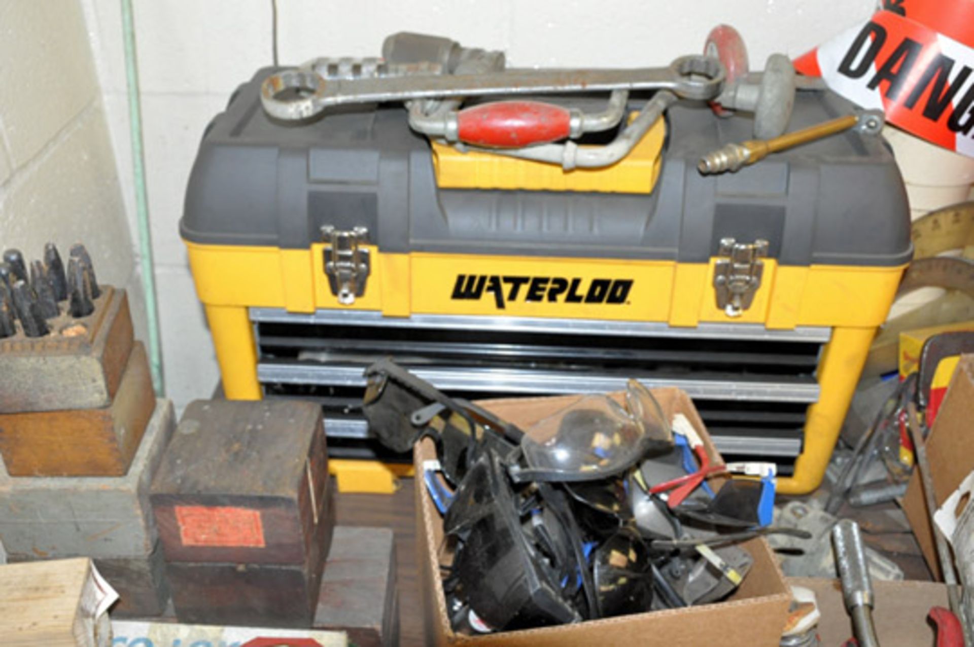 Lot-Assorted Hand Tools on (1) Desk Top Consisting of: Tool Box, - Image 2 of 7