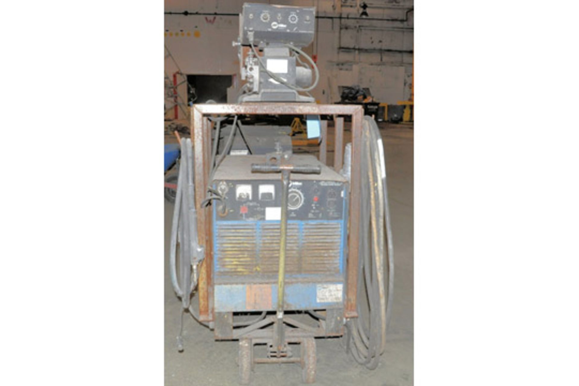 MILLER MODEL DELTAWELD 450, 450-Amp Portable CP-DC Arc Welder with Miller JJ-24 Wire Feeder - Image 3 of 6