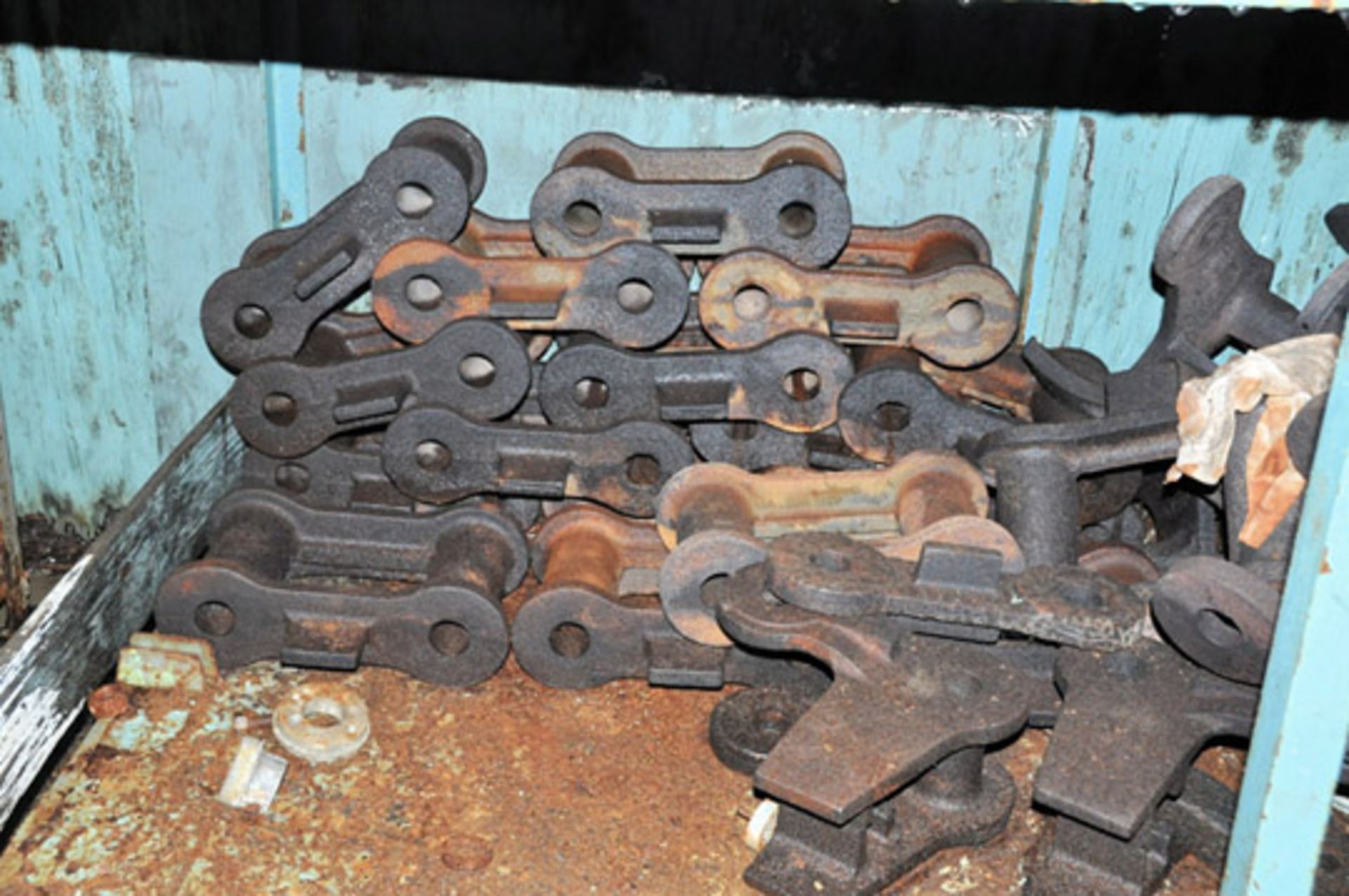 Lot-(2) Sections of Shelving and (2) Work Benches with Chain Link, - Image 3 of 6