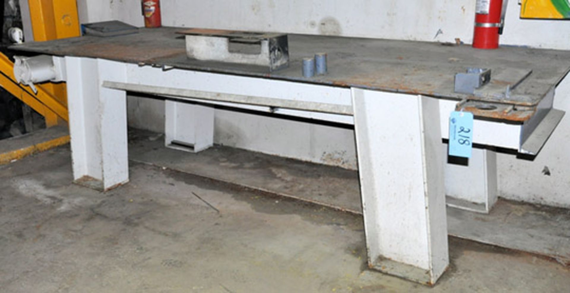 48" X 120" X 1/2" Thick Steel Work Table