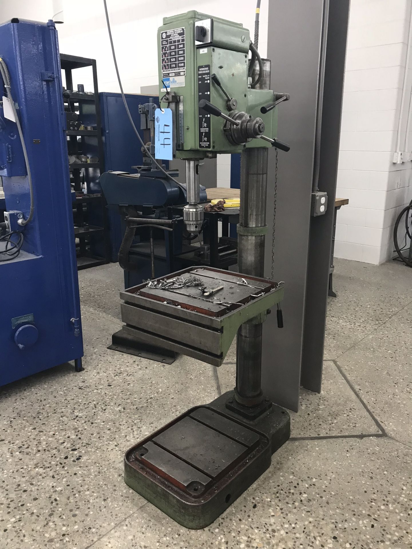 Solberga 22"Geared Head Drill Press Model # SE 725, Serial # 8019. - Image 2 of 4