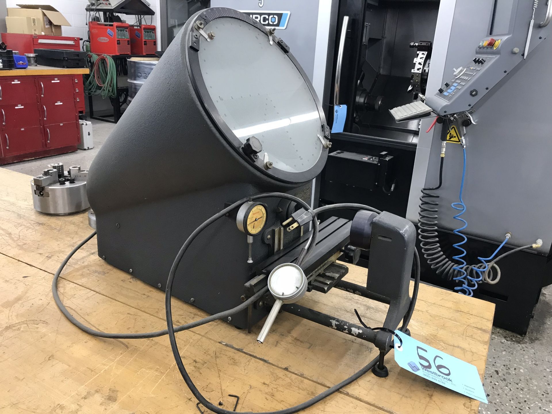 12” 40X Optical Comparator with Graduated Glass Lens. - Image 2 of 2