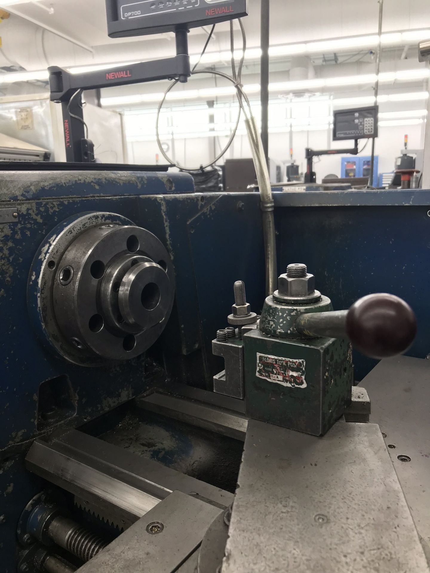 Clausing Colchester 15" x 50" Toolroom Lathe  8" 3 jaw, 10" 4 jaw, Collet set, Aloris Tool Post, DRO - Image 3 of 7