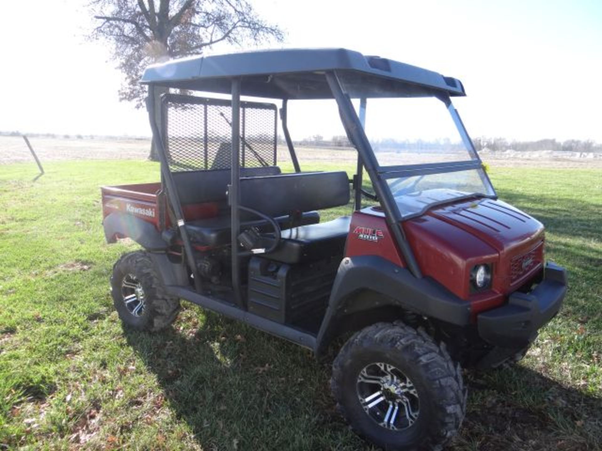 2011 Kawasaki 4010 Mule UTV 309 Hrs., Power Steering, Windshield, Gas, 4WD, Fuel Injected, Roof, - Image 5 of 5