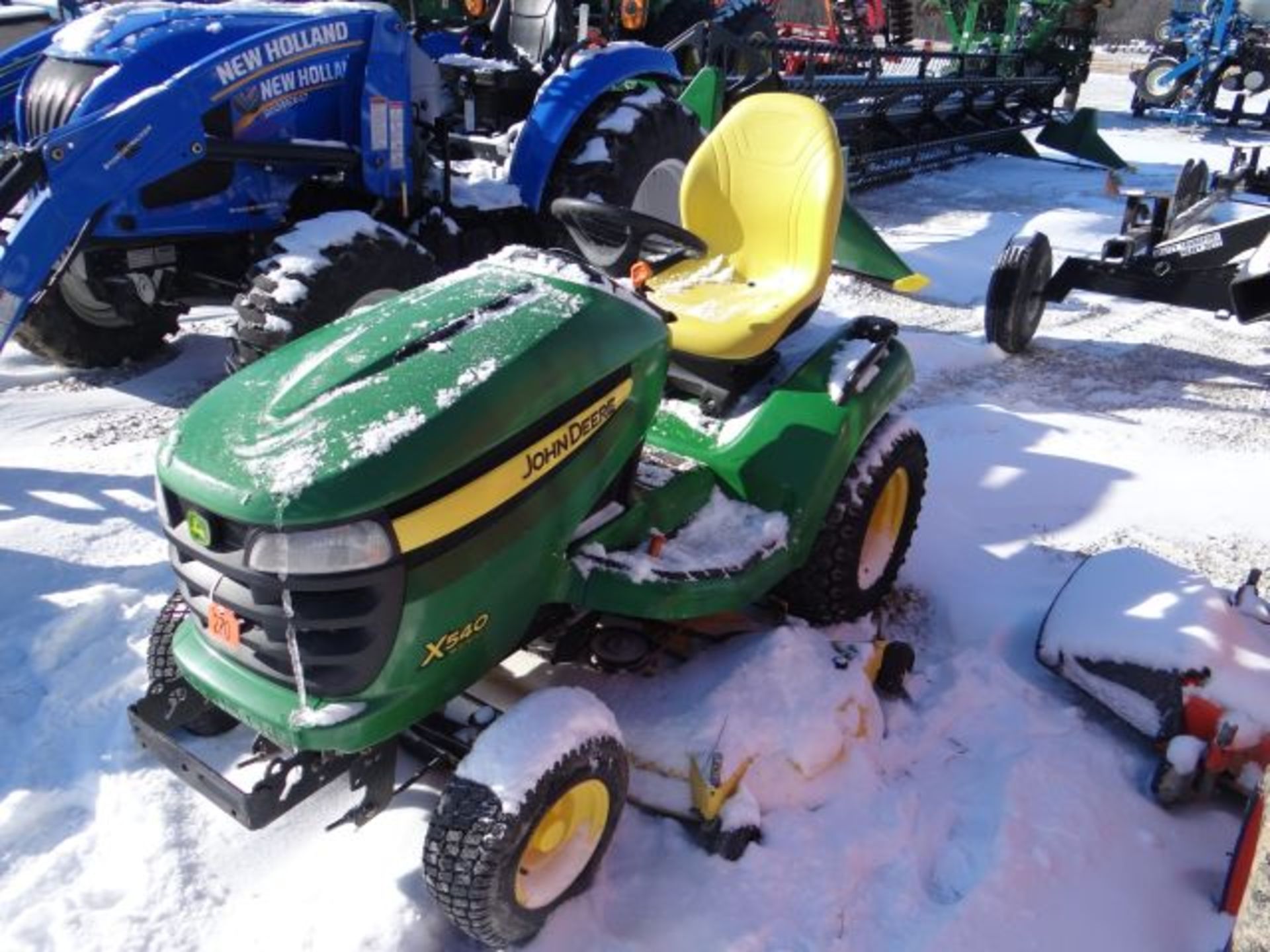 2011 JD X540 Mower #156349 Garden Tractor, 54” Deck, Liquid Cooled, Hydro, Power Steering SN# - Image 3 of 3
