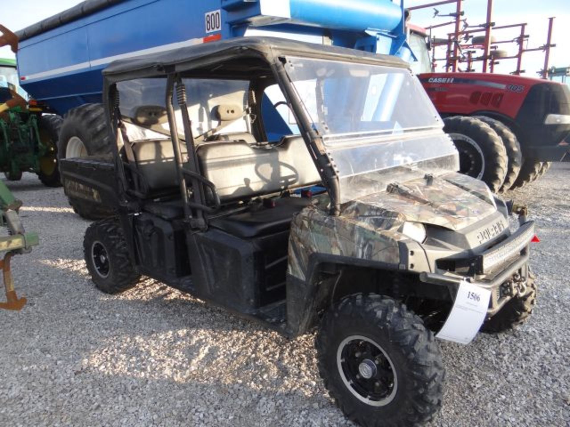 Polaris Ranger Crew 800 EPS, LIght Bar, Winch, Stereo, After Market Rims, New Battery, Just Spent $ - Image 5 of 10