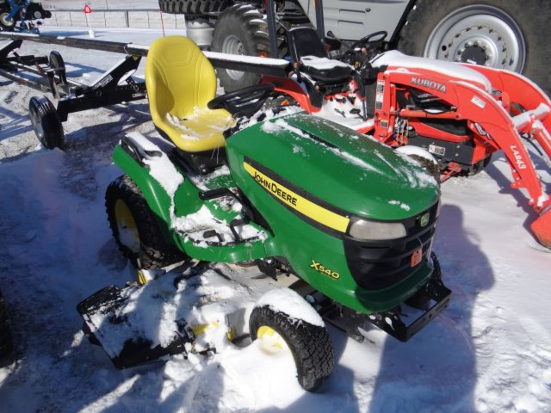 2011 JD X540 Mower #156349 Garden Tractor, 54” Deck, Liquid Cooled, Hydro, Power Steering SN#