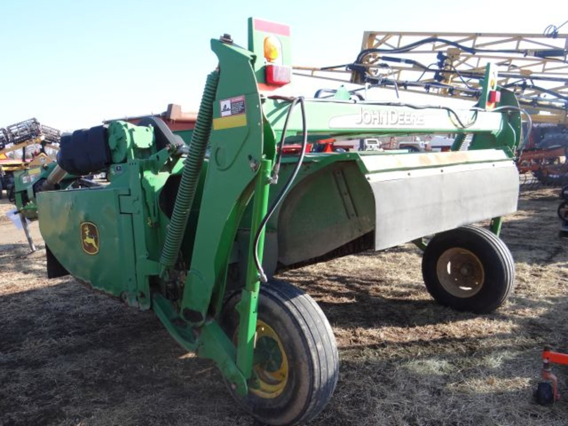 JD 530 MoCo, 2007 #65317, MOCO Side pull:9'9 cut, impeller conditioner, clevis hitch, single CV
