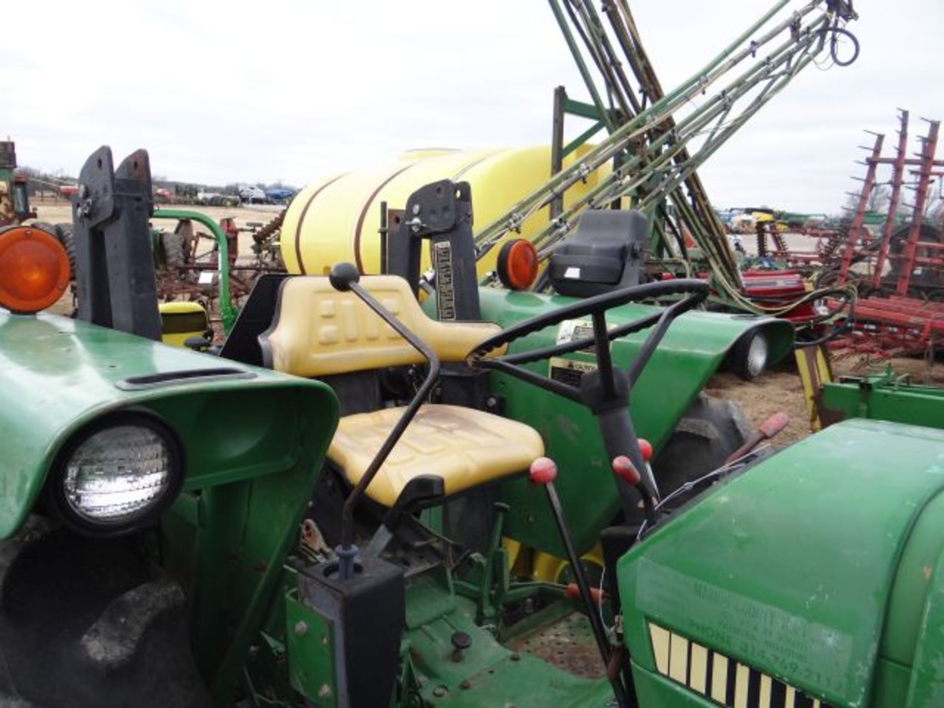 JD 2755 Tractor, 1991 w/ 245 Loader, MFWD, 4783hrs, 540 & 1000 PTO, Has Noisy Hydraulics, Manual & - Image 4 of 5