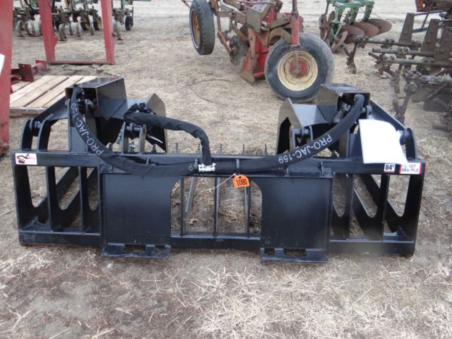 Hawz Skid Steer Grapple Bucket 84", Extra Heavy Duty, Root & Brush Bucket, New - Image 2 of 2