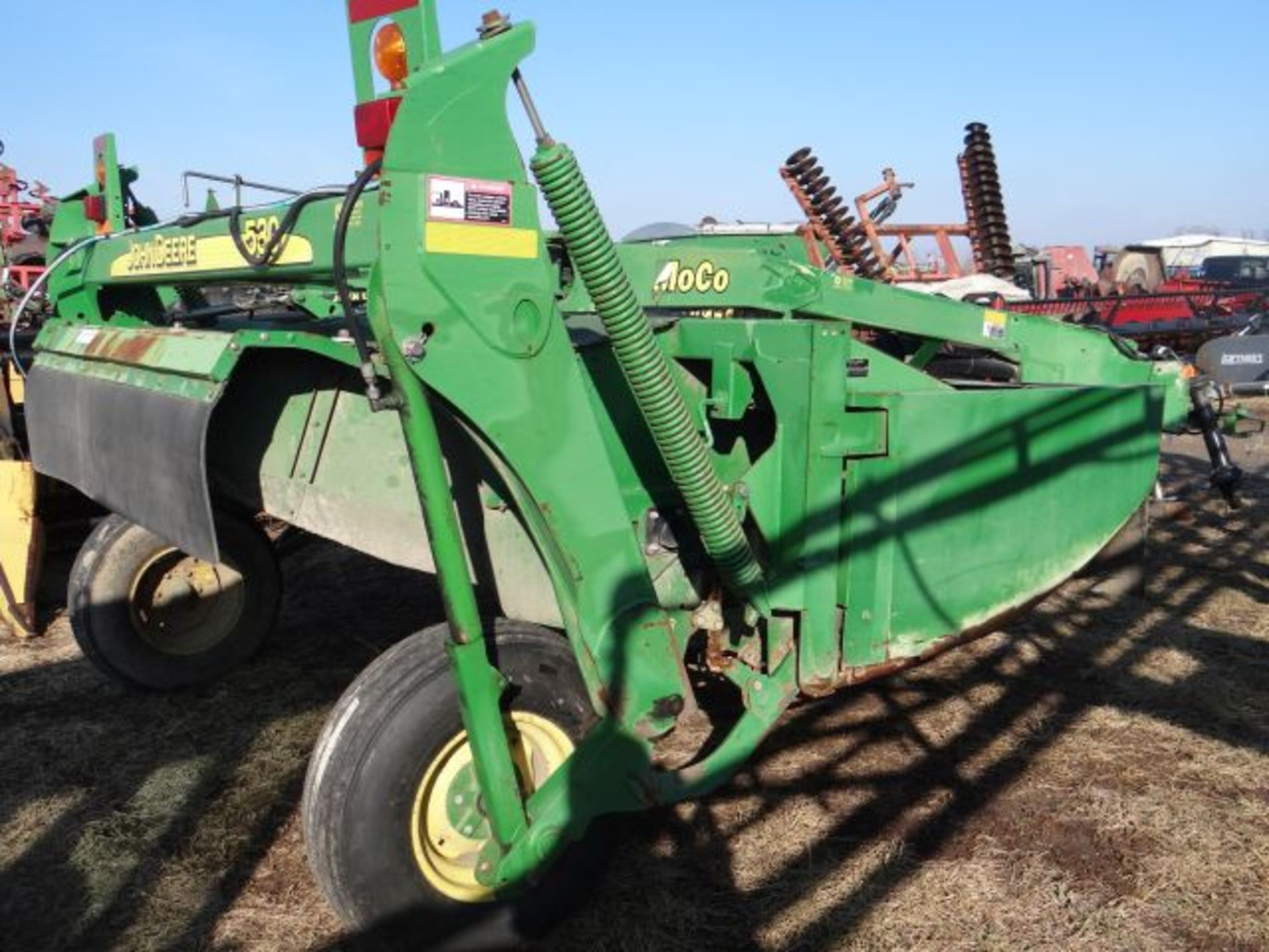 JD 530 MoCo, 2007 #65317, MOCO Side pull:9'9 cut, impeller conditioner, clevis hitch, single CV - Image 2 of 4