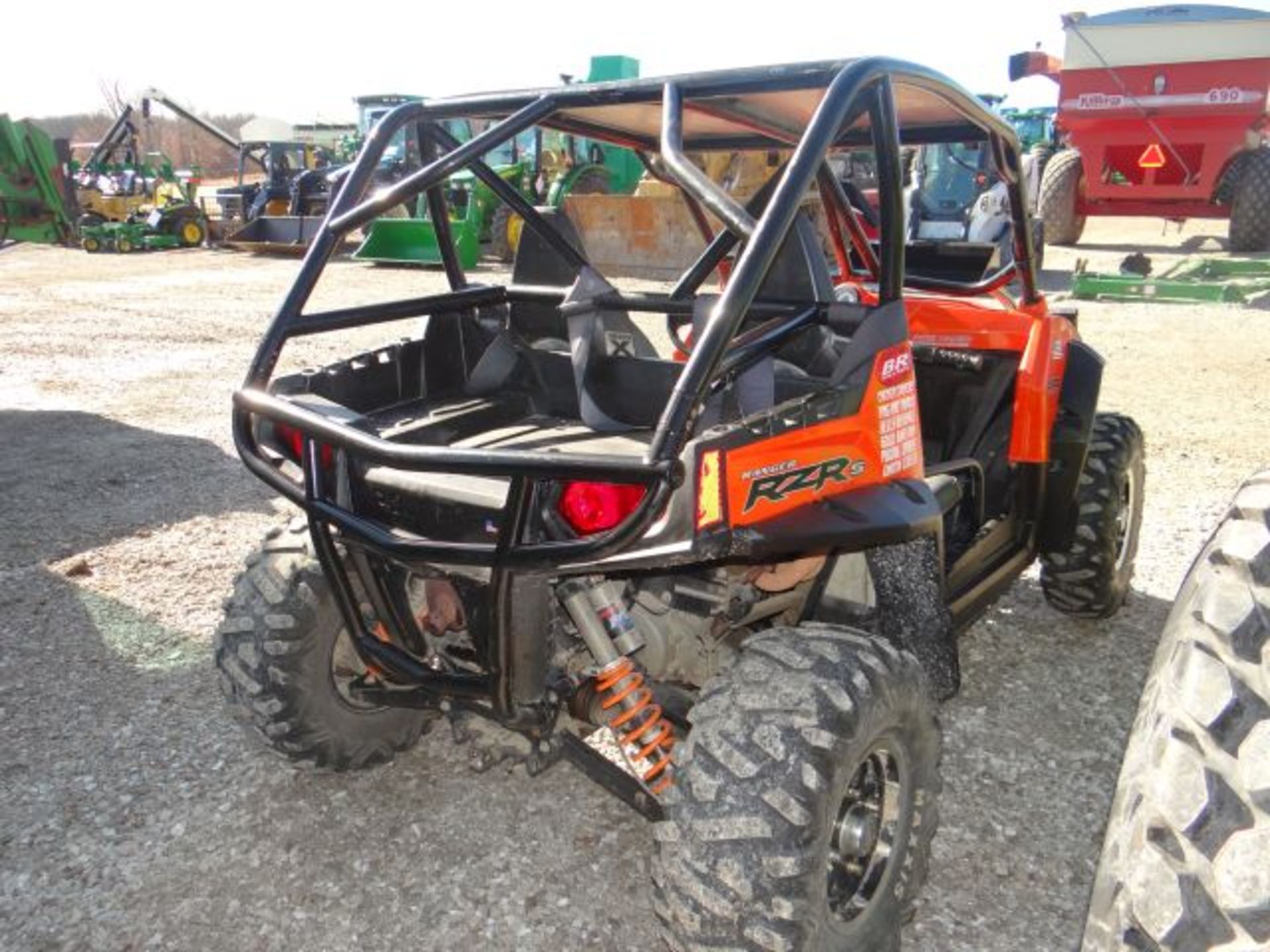 Polaris RZR 800S, 2010 After Market Cage, Roll Over Harness, LED Bar, No Title, Only Selling Because - Image 8 of 10