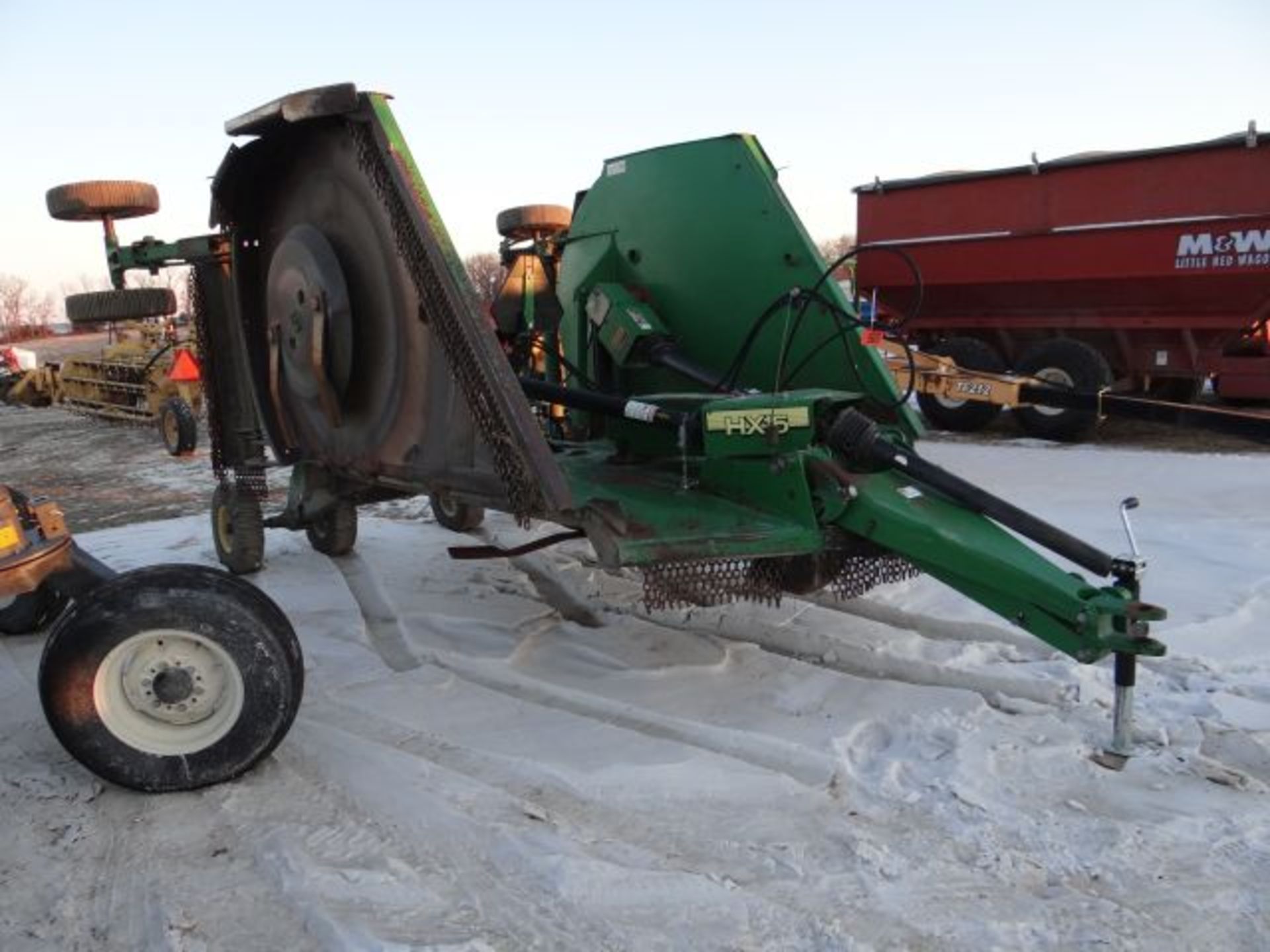 2003 JD HX15 Batwing Cutter #154663 Rotary Cutter, 1000 PTO, Laminated Tires, Rear Rubber Shield SN# - Image 2 of 2