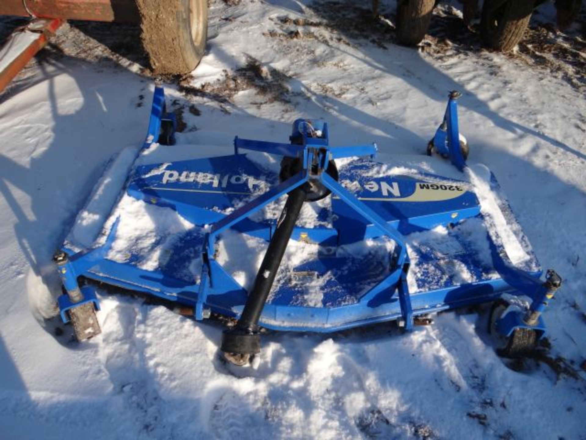 New Holland 320 GM Mower #153629 5’ Grooming Mower, Three Point, Rear Discharge, Solid Caster Wheels