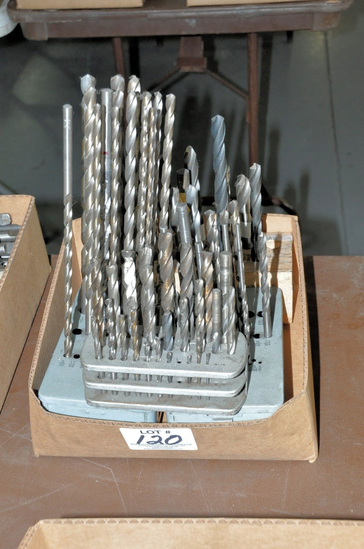 Lot-Straight Shank Drills in (4) Stands in (1) Box