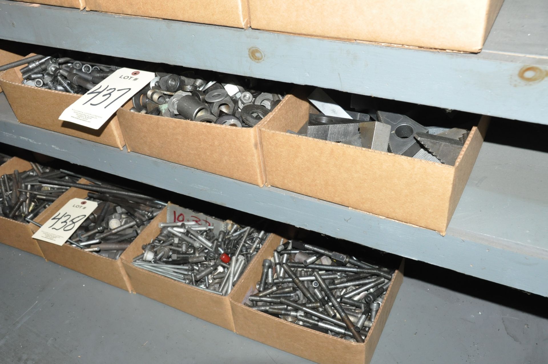 Lot-Bolts; Washers and Step Blocks in (3) Boxes