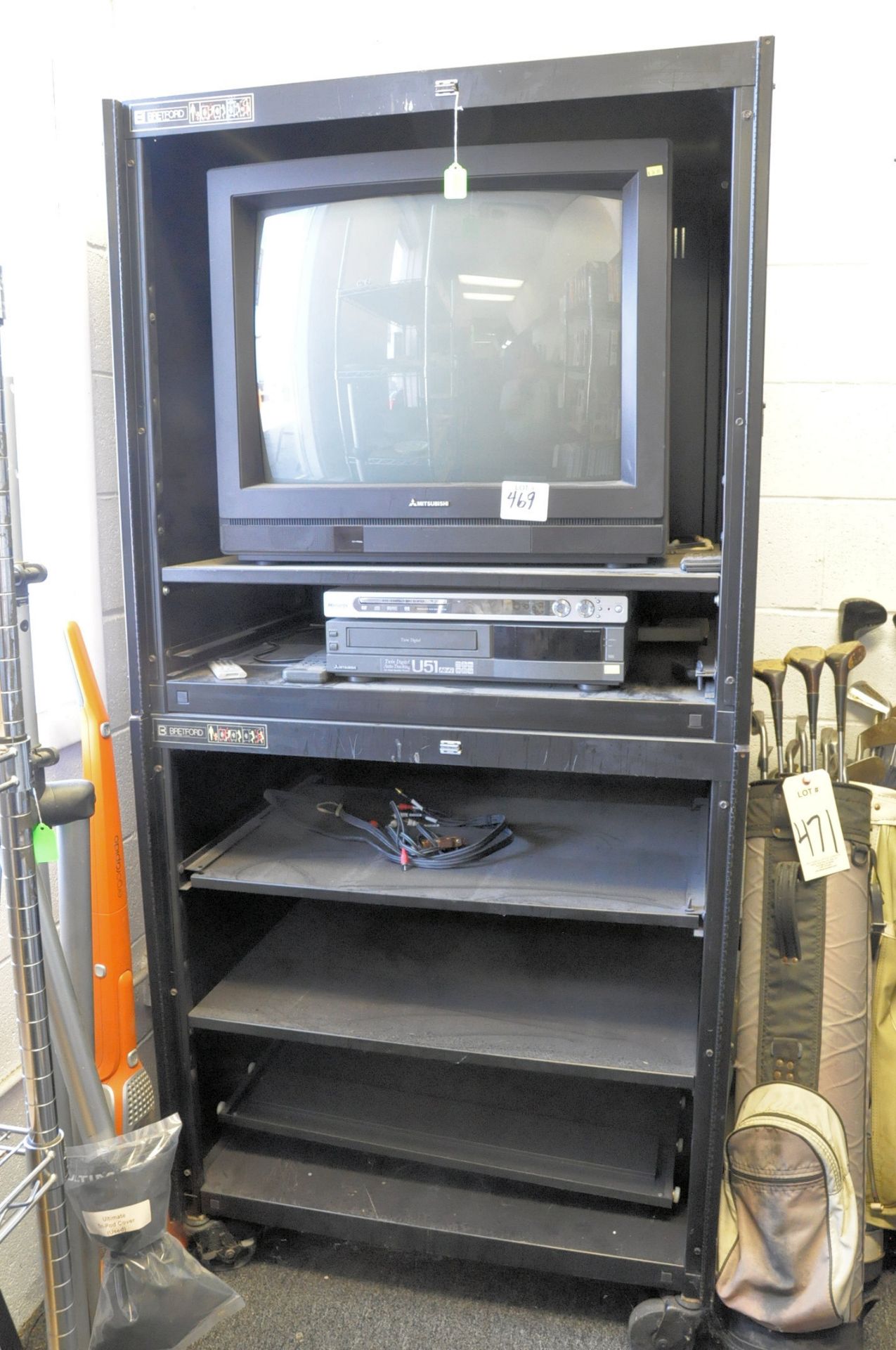 Lot-TV; VCR Player and Entertainment Cabinet