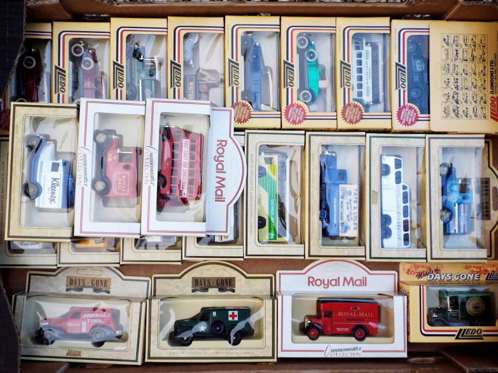 Lledo - 24 diecast model motor vehicles, mint in box - This lot MUST be paid for and collected,