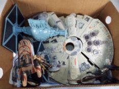 Star Wars - a Star Wars Millennium Falcon, ship's figures and other.
