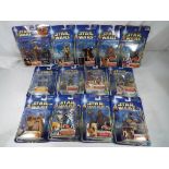 Star Wars - thirteen Star Wars action figures, all in original blister packs to include Chewbacca,