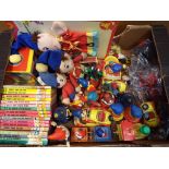 Noddy - A large quantity of Noddy related toys to include Noddy books, jack-in-the-box, figures,