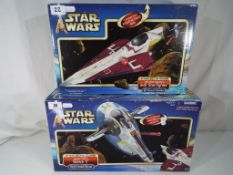 Star Wars - two Star Wars Attack of the Clones model spaceships comprising Obi-Wan Kenobi,