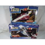 Star Wars - two Star Wars Attack of the Clones model spaceships comprising Obi-Wan Kenobi,