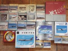 Herpa Model Aeroplanes - 23 diecast models of commercial airliners by Herpa,