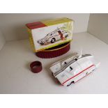 Dinky Toys - a Maximum Security Vehicle # 105, white body with red base,