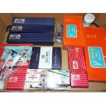Hornby Dublo - a quantity of OO gauge boxed items to include three tin-plate passenger coaches #