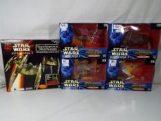 Star Wars - four vehicles from Star Wars Episode 1 from the Action Fleet range comprising Sebulba