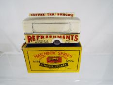 Matchbox by Lesney - a metal diecast model Mobile Canteen # 74, excellent in original box,