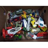 Diecast - a box containing a quantity of diecast model motor vehicles to include Matchbox K series,