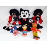 A collection of predominantly soft toys to include TV and Disney characters to include Felix the