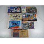 Model Kits - six Model Kits of Aircraft by Matchbox Frog Crown and sImilar to include Siskin 111A,