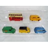Diecast Models - Five diecast model motor vehicles to include a Dinky Dunlop Bus # 290,